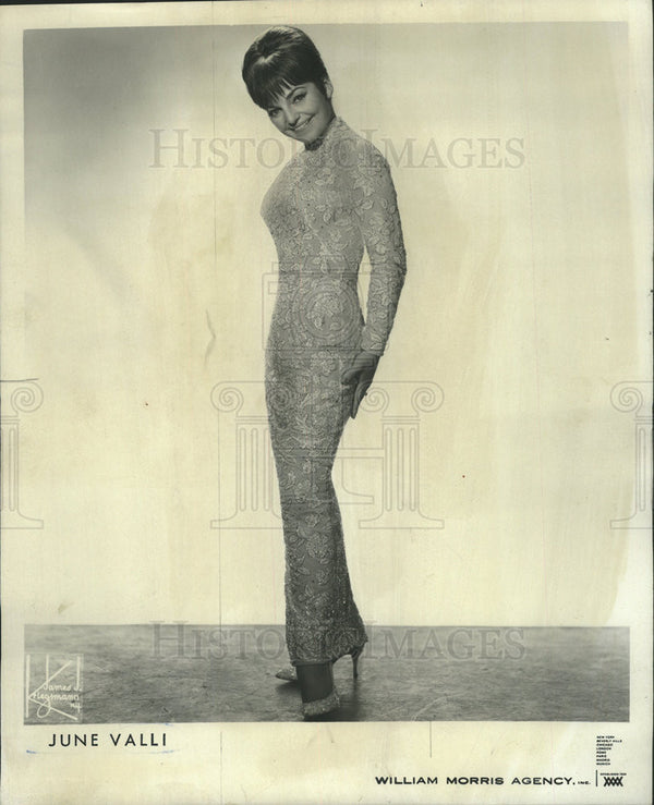 1968 Press Photo June Valli American Singer Television Personality Chi ...