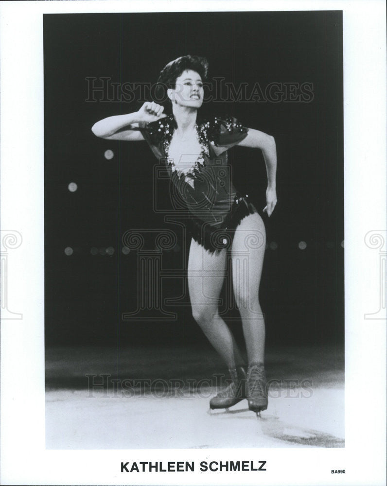 1991 Press Photo Kathleen Schmelz Dancer Ice Skater - Historic Images