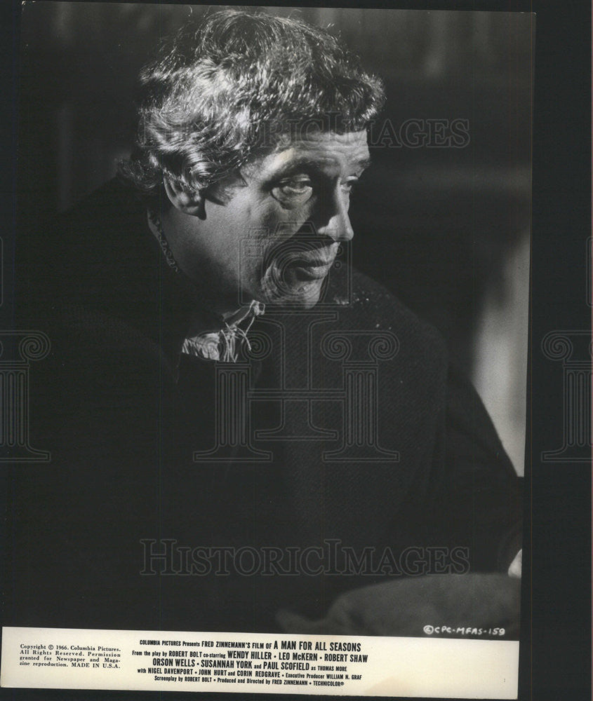 1967 Press Photo Color Camera Focus Paul Scofield Role Sir Thomas Fred Zinnemann - Historic Images