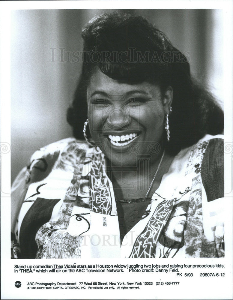 1993 Press Photo Stand-up Comedian Thea Vidale Stars THEA - Historic Images