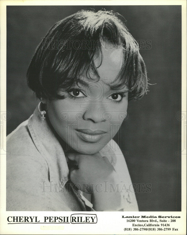 1996 Press Photo CHERYL PEPSII RILEY AMERICAN R&amp;B GOSPEL SINGER ACTRESS - Historic Images