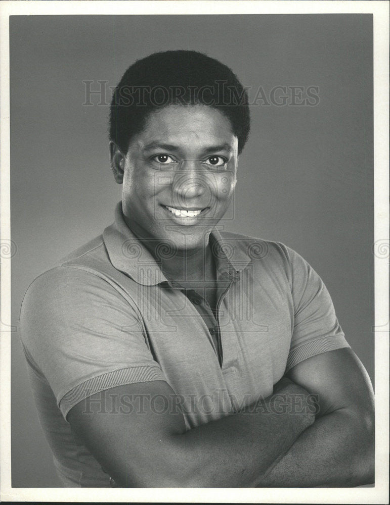 1985 Press Photo LARRY RILEY AMERICAN ACTOR MUSICIAN - Historic Images