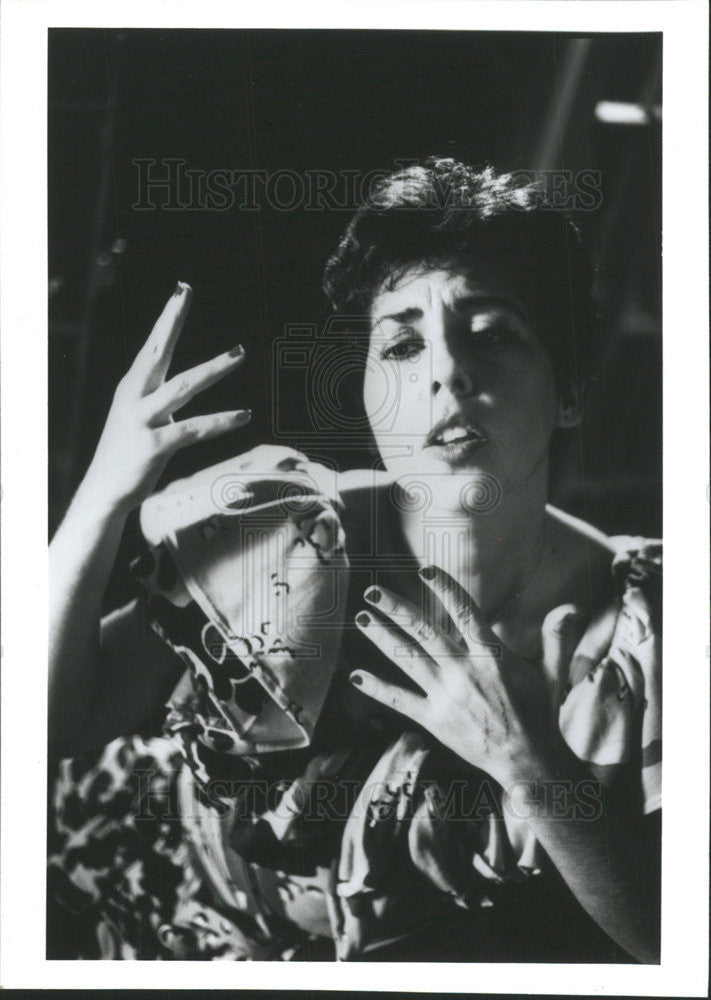 1966 Press Photo Carmelita Tropicana Memory Mambo Chicago Walton Susan Nussbaum - Historic Images