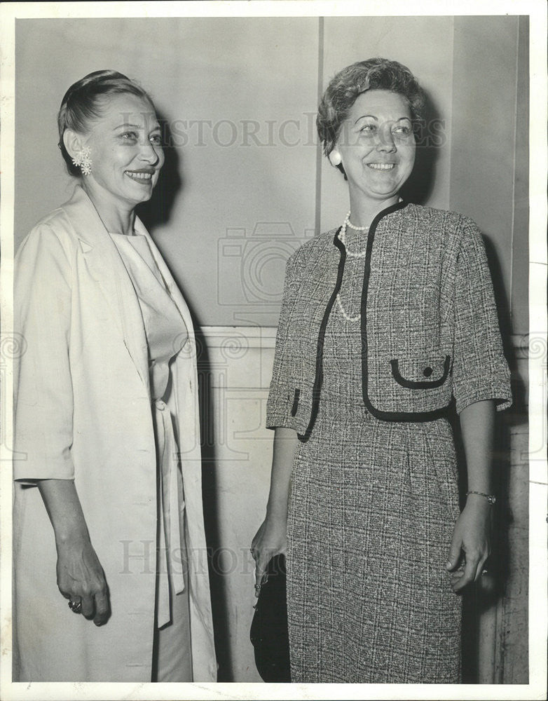 1964 Press Photo Miss Genevieve Ries Teamsters Leader Jimmy Hoffa Trial Witness - Historic Images