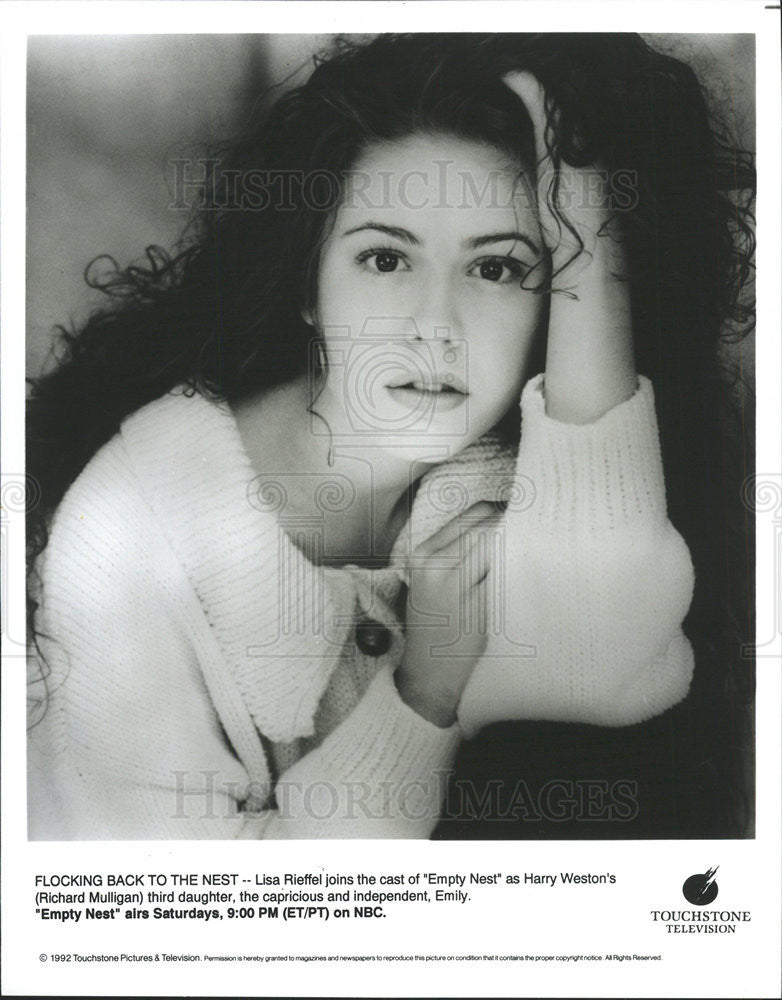 1992 Press Photo Lisa Rieffel American Film &amp; Television Actress - Historic Images