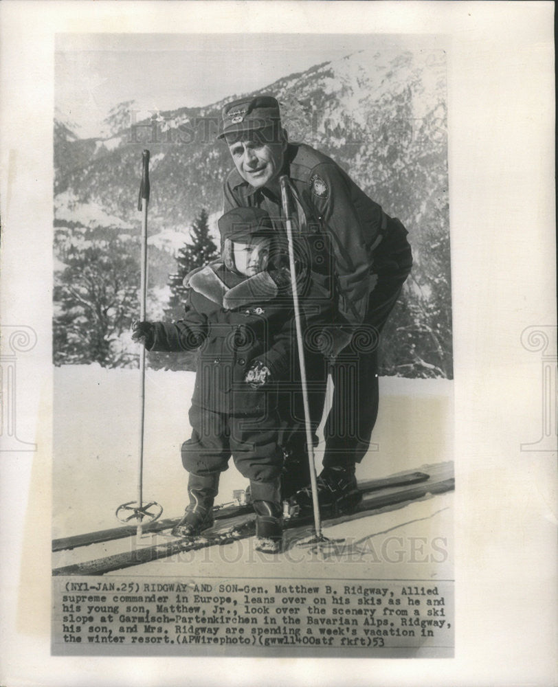 1953 Press Photo United States Army General Matthew B. Ridgway - Historic Images