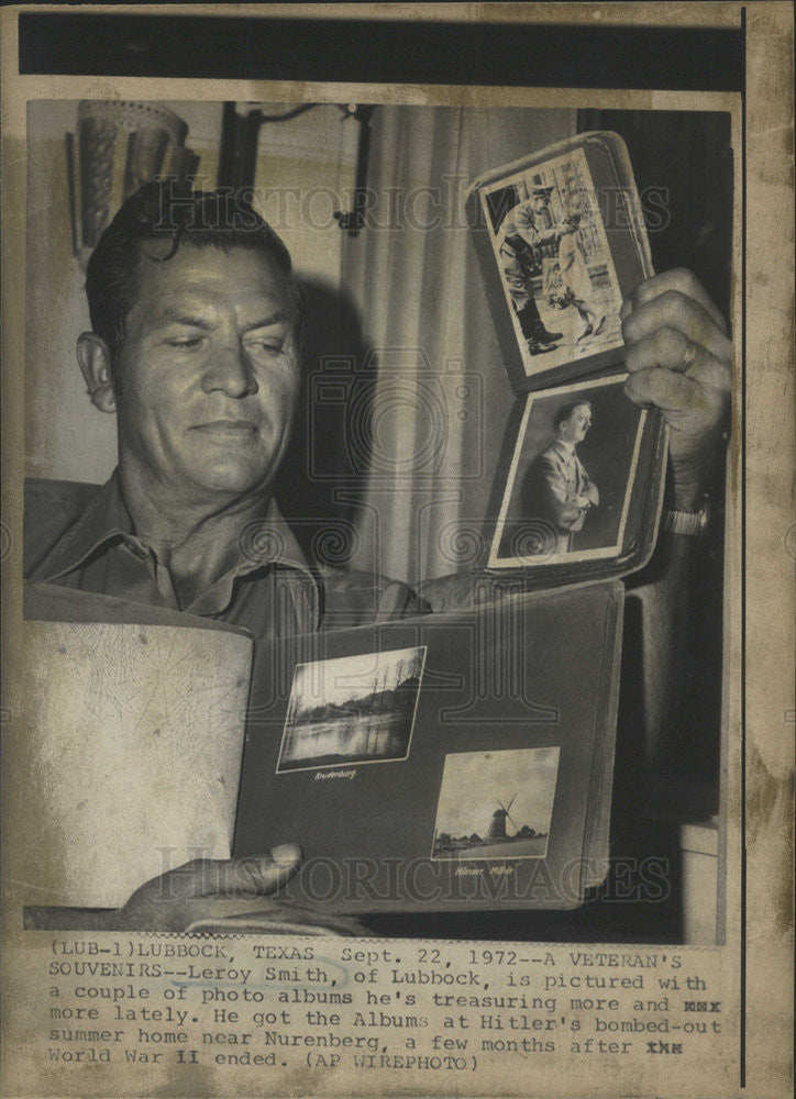 1972 Press Photo Leroy Smith United States Lubbock City Texas Resident - Historic Images