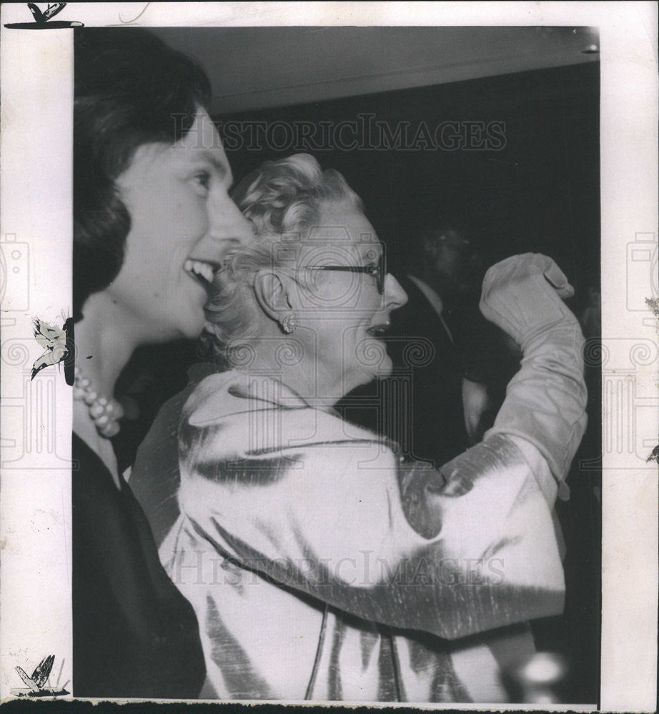 1960 Press Photo Lady Churchill, wife of Sir Winston Churchill - Historic Images