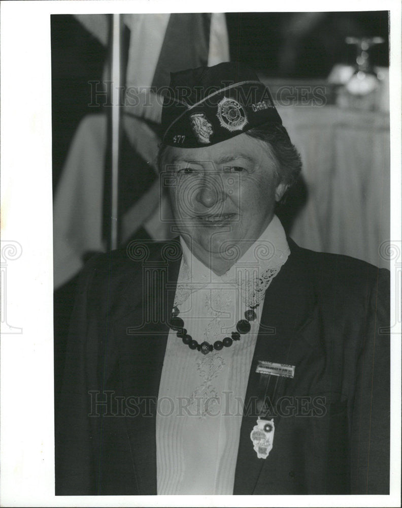 1992 Press Photo Retired Brig Gen Wilmavaught Combat Women US Air Chicago - Historic Images