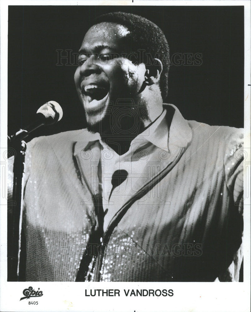 1985 Press Photo Luther Vandross Singer - Historic Images