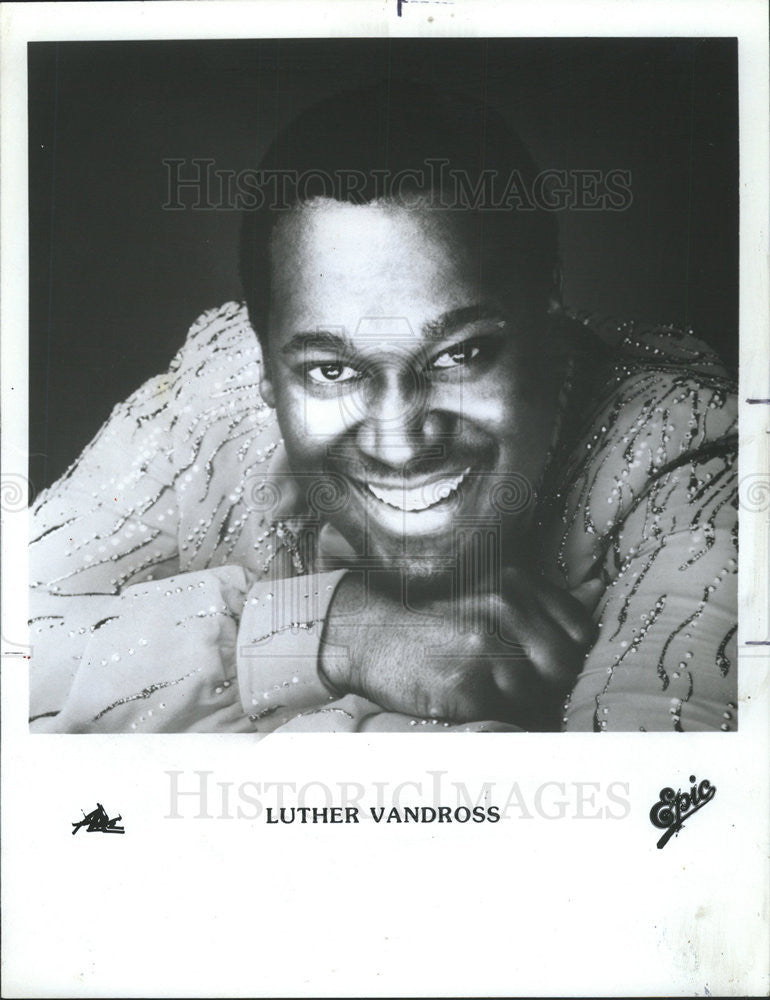 1982 Press Photo LUTHER VANDROSS SINGER SONGWRITER PRODUCER - Historic Images