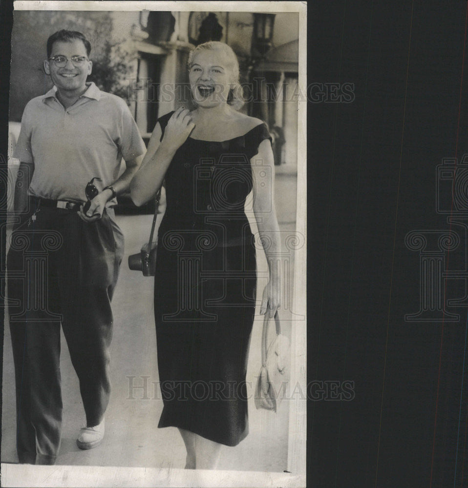 1956 Press Photo Bobo Rockefeller and Richard Brandt Of Trans-Lux Pics ...