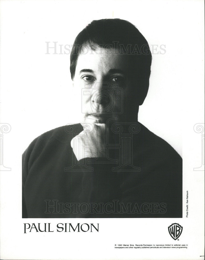 1995 Press Photo Lyrics  New theme Song Oprah Winfrey Performed Paul Simon - Historic Images