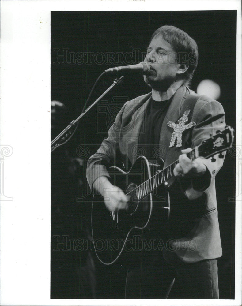 1991 Press Photo Paul Simon Singer Songwriter Guitarist Concert World Music - Historic Images