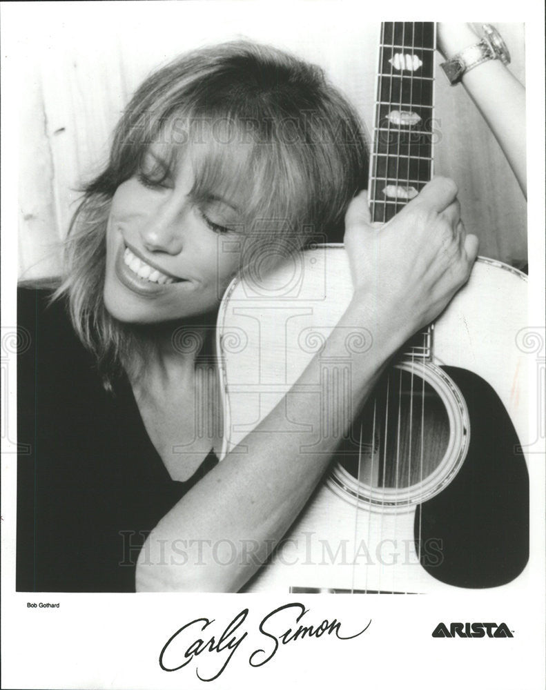 1995 Press Photo Singer Carly Simon Park West Monday Night - Historic Images