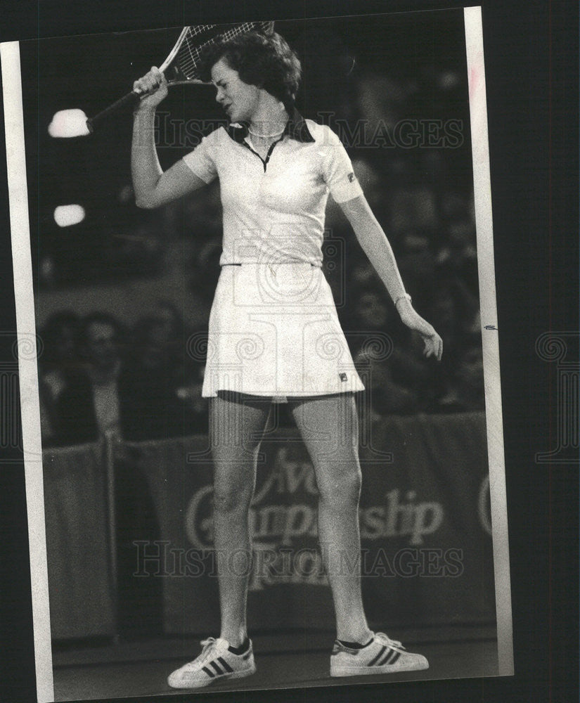 1979 Press Photo Tennis Player Pam Shriver Loses Avon Championship Chicago - Historic Images