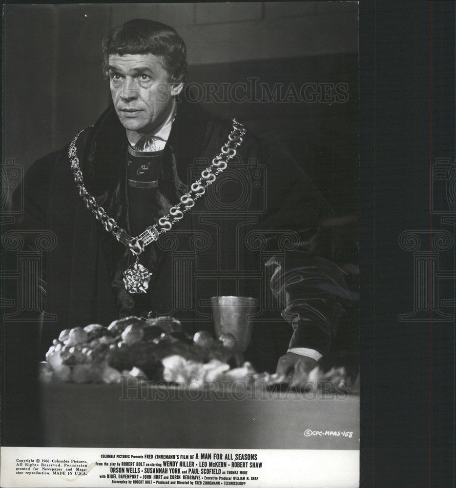 1967 Press Photo Paul Scofield Actor Sir Thomas More Man All Seasons - Historic Images