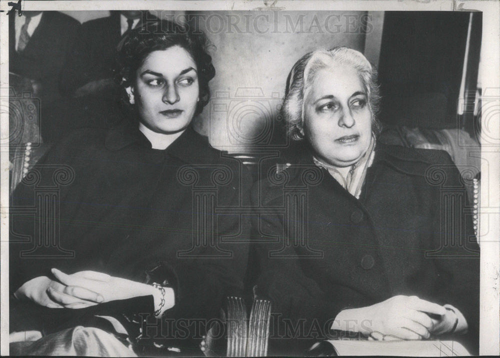 1950 Press Photo Mme. Pandit Lekta Mehta India Ambassador - Historic Images