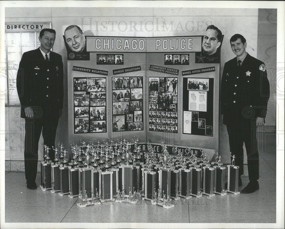 1970 Press Photo Chicago Police Basketball Tournament Panek - Historic Images