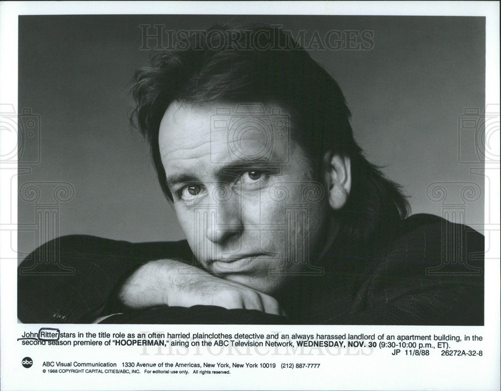 1988 Press Photo Actor John Ritter - Historic Images