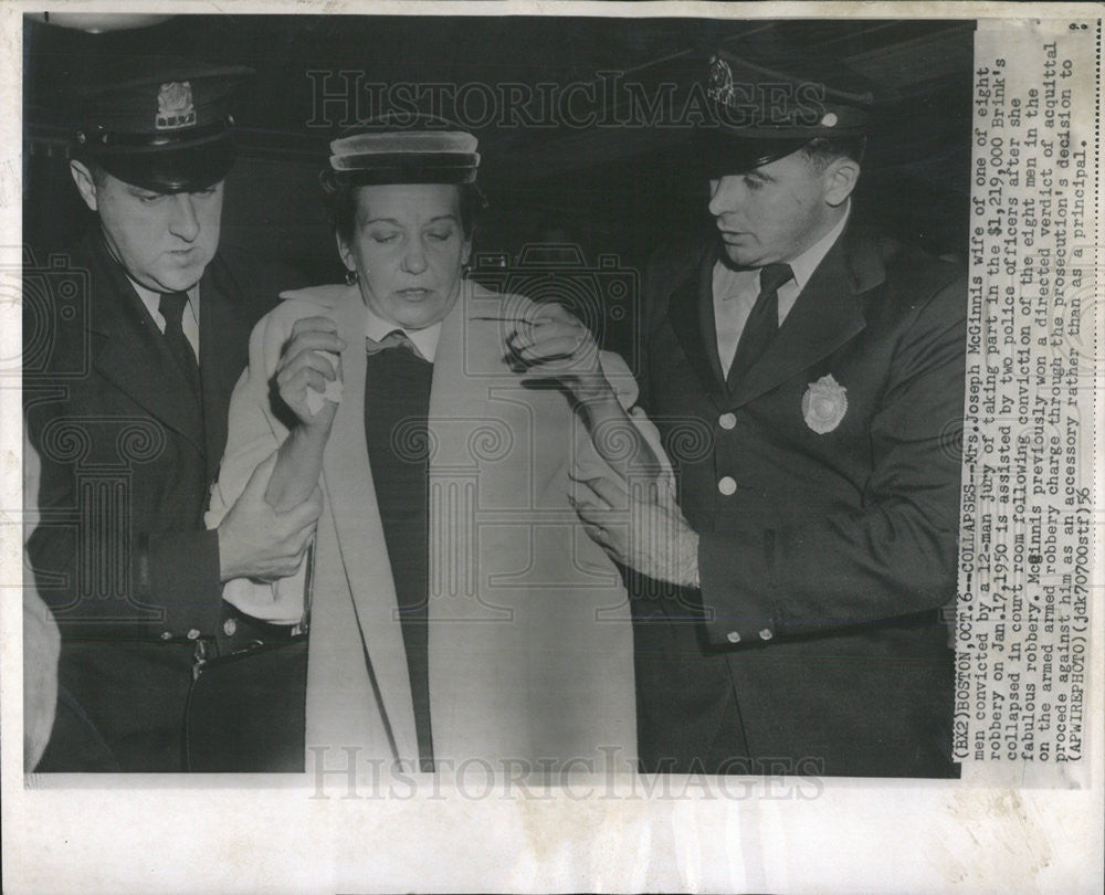 1950 Press Photo Joseph McGinnis Brink Robbery Police - Historic Images