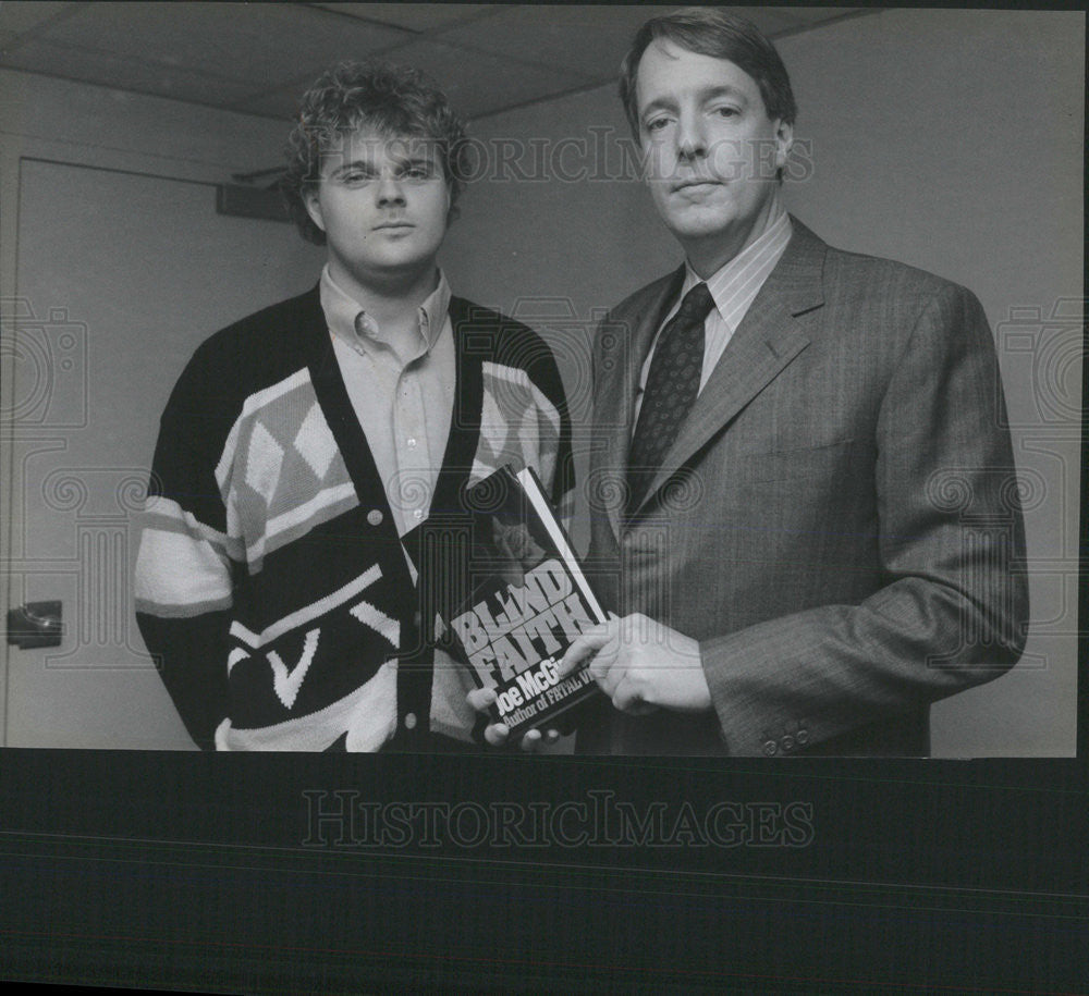 1989 Press Photo Joe McGinniss Author - Historic Images