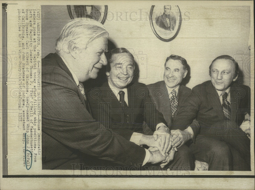 1973 Press Photo House Democratic Leaders - Historic Images