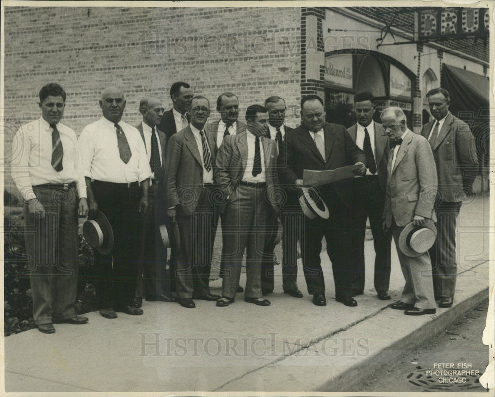 1930 Press Photo Ald.Joseph McDenough Transportation Committee - Historic Images