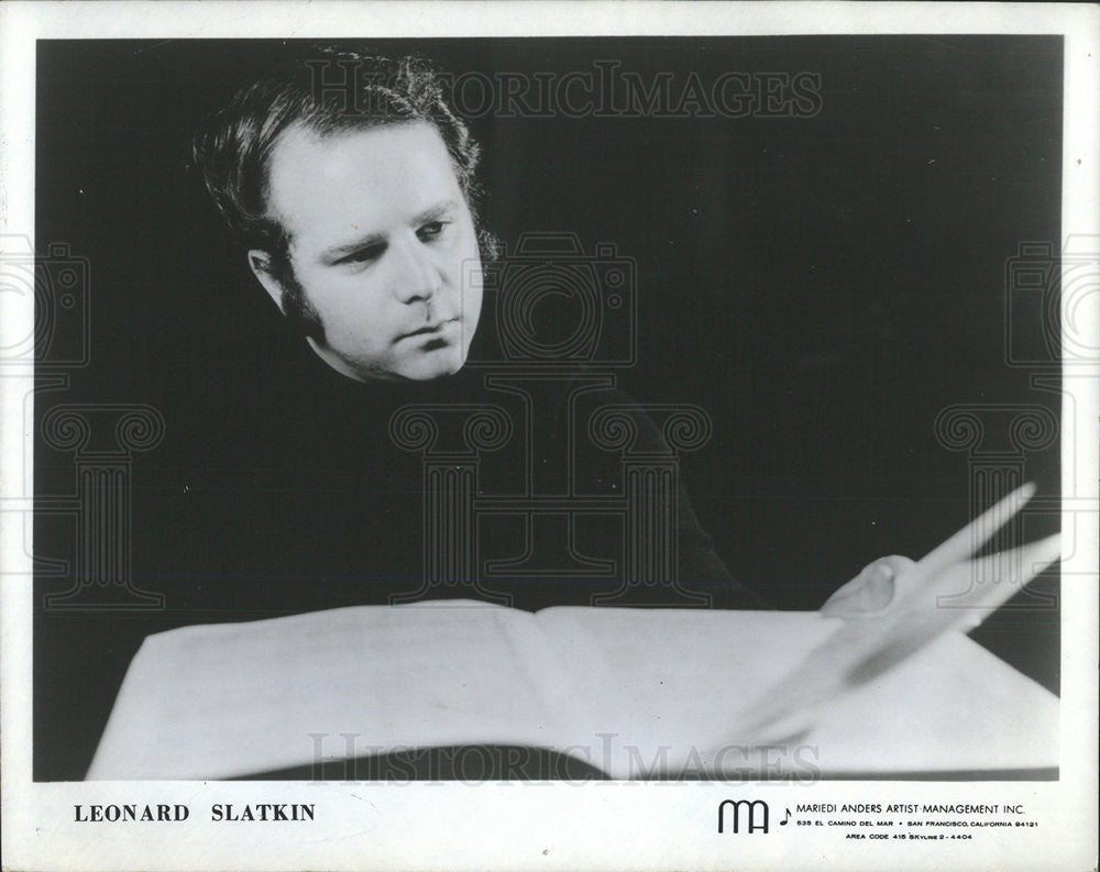 1975 Press Photo Leonard Slatkin American Conductor Composer - Historic Images