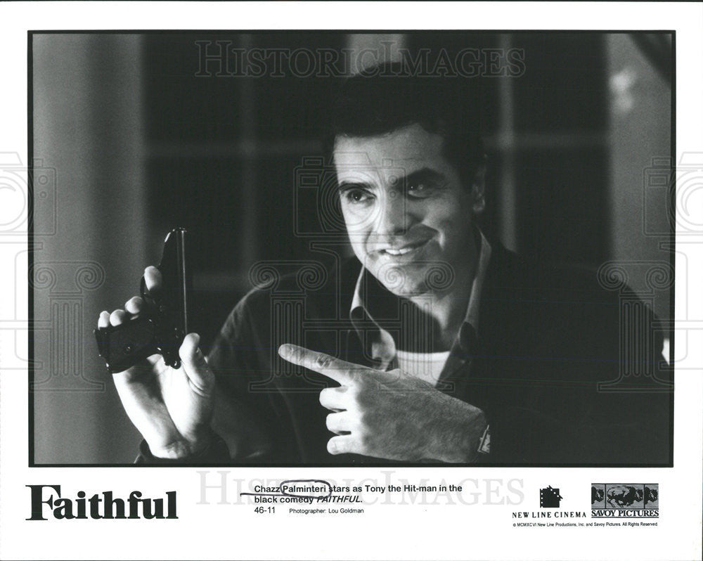 1996 Press Photo Actor Chazz Palminteri in Faithful - Historic Images