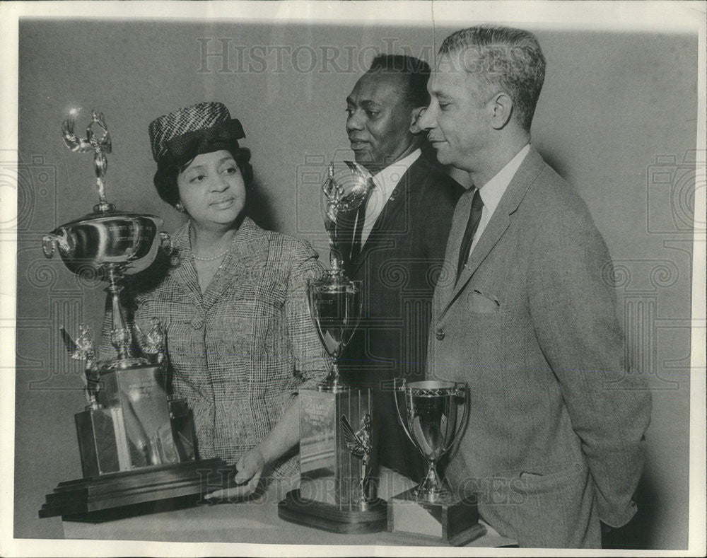 1967 Press Photo Smith Bullock McClellan NAACP Awards - Historic Images