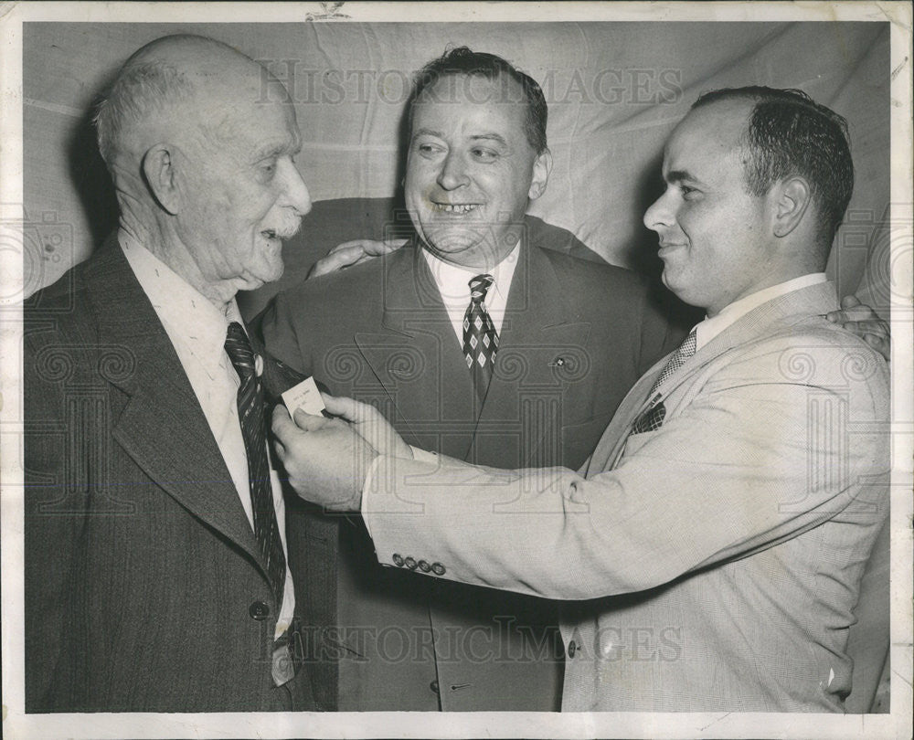 1950 Press Photo Newcomb Radcliffe Murphie 33rd Division War Veterans reunion - Historic Images