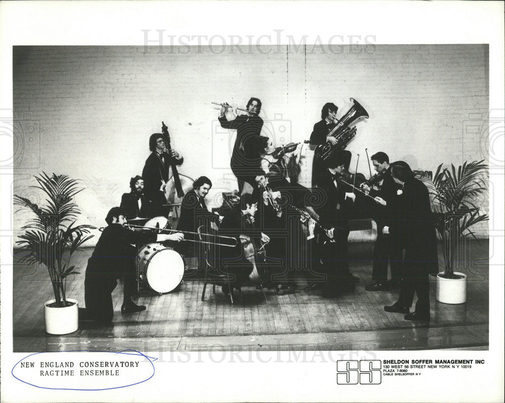 1974 Press Photo New England Conservatory Ragtime Ensemble promo photo - Historic Images