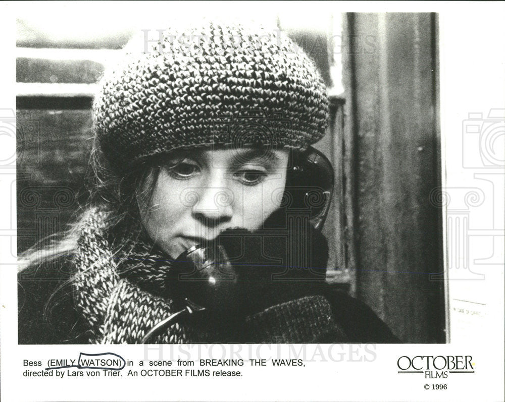 1996 Press Photo Emily Watson Bess Breaking the Waves Lars von Trier Actress - Historic Images