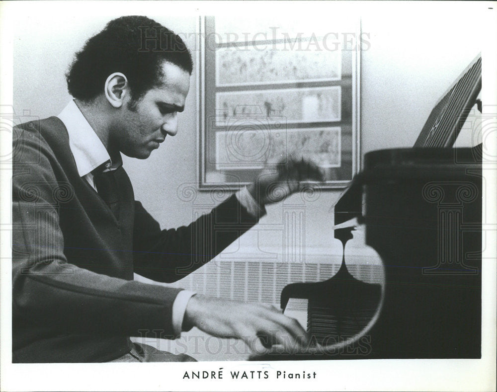 1980 Press Photo Pianist Andre Watts - Historic Images