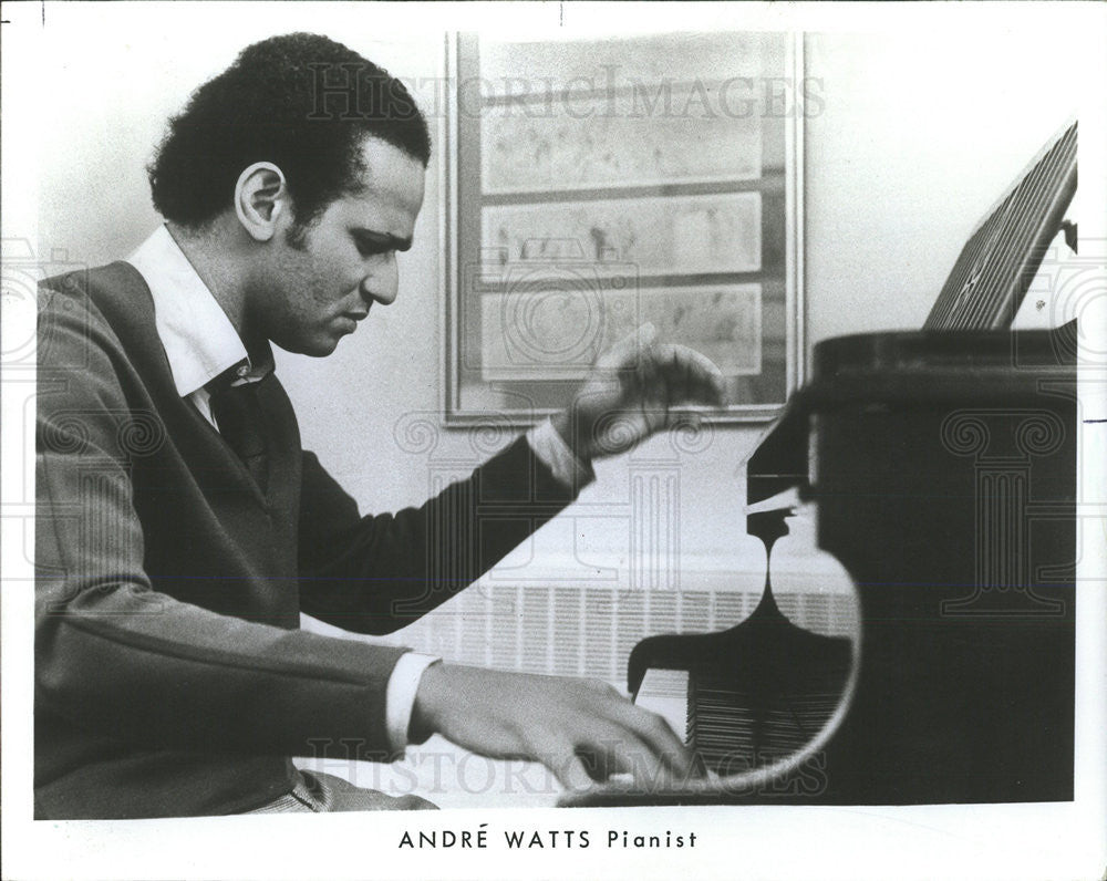1977 Press Photo Andre Watts, classical pianist - Historic Images