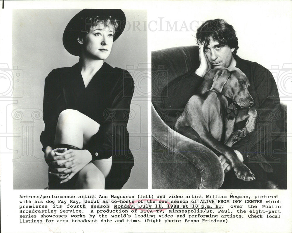 1988 Press Photo Ann Magnuson American Film &amp; Television Actress - Historic Images