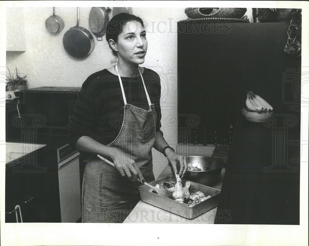 1982 Press Photo Carol Smoler teaches planning food preparation Cook Sedgwick - Historic Images