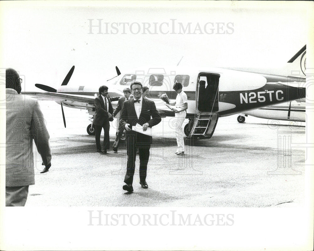 1983 Press Photo U.S. Rep Paul Simon Candidacy 1984 Democratic U.S. Senate Seat - Historic Images