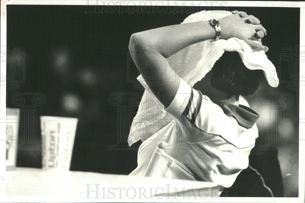 1981 Press Photo Chicago Young Championship Tennis Dom Najolia Photograph - Historic Images