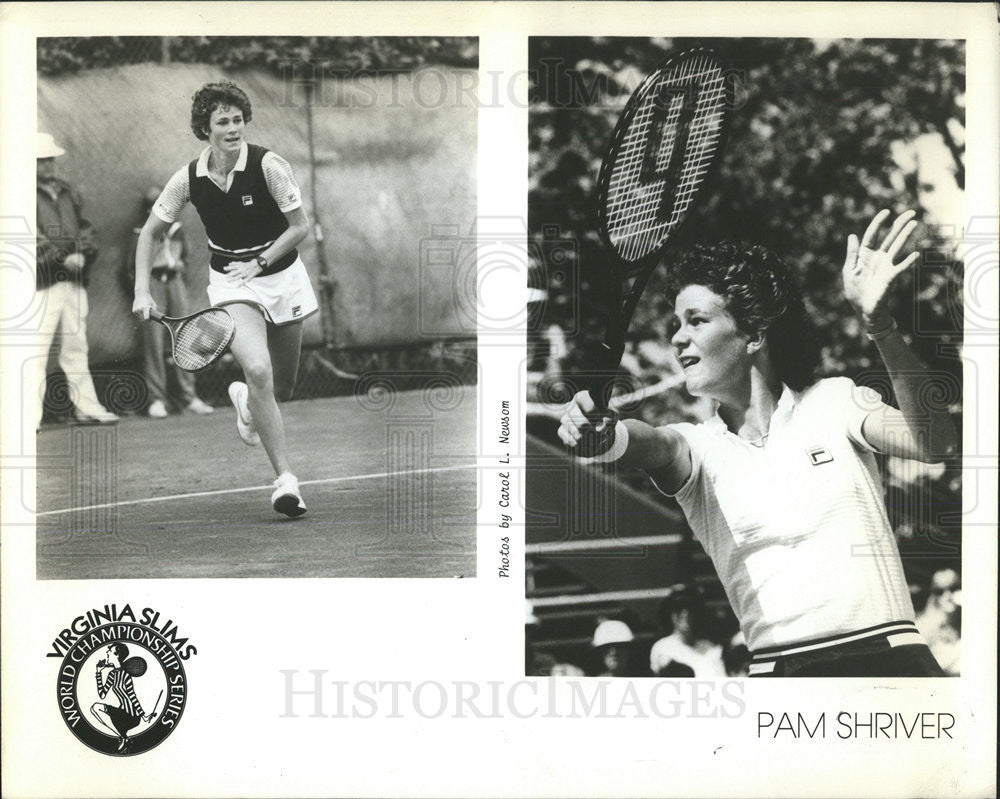 Undated Press Photo Pam Shriver Professional Tennis Player Sports Broadcaster - Historic Images