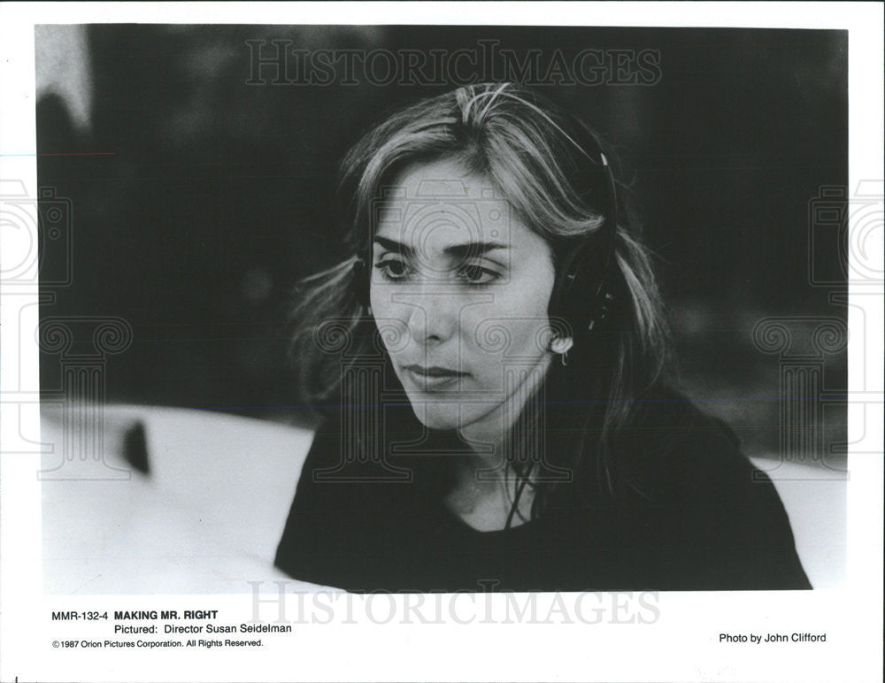1987 Press Photo Susan Seidelman Director Making Mister Right - Historic Images