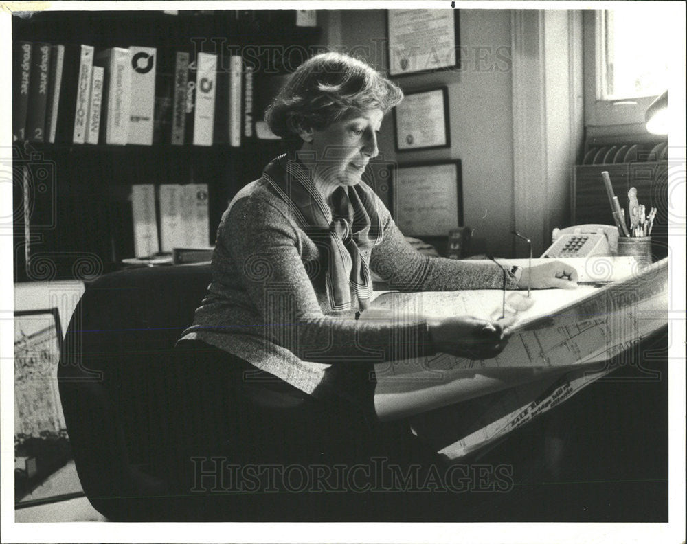 1977 Press Photo Janet Schirn Chicago&#39;s top interior designers - Historic Images