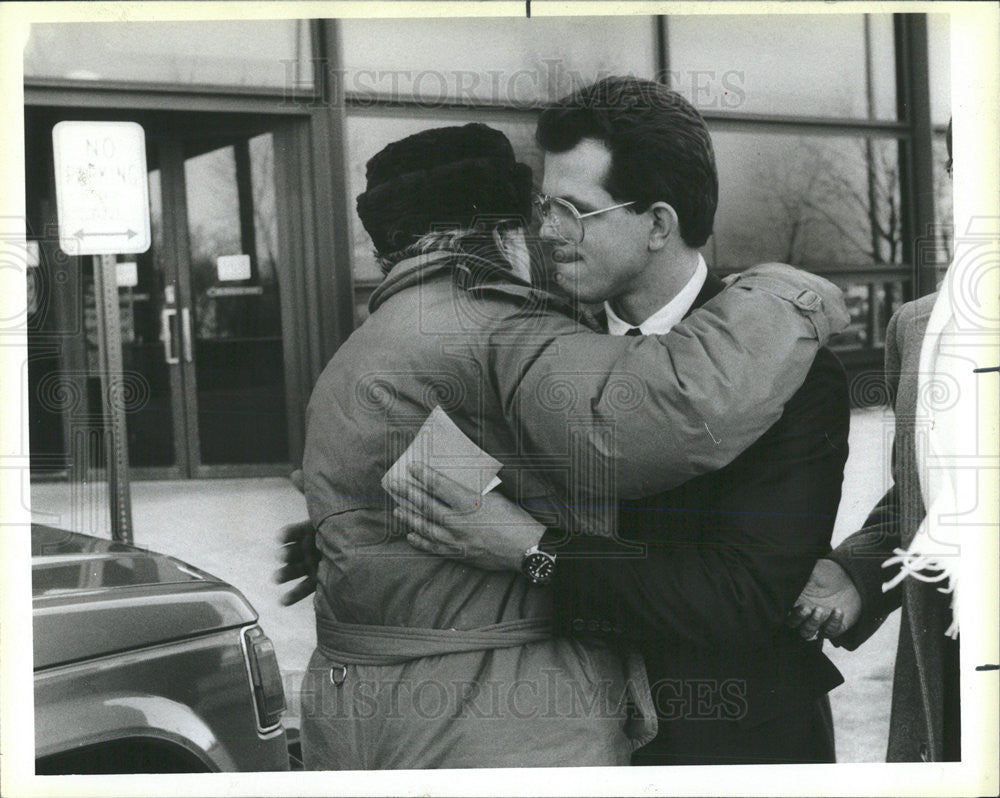 1985 Press Photo Charles Silvernail Smith Teen Murder Self Defense Sentencing - Historic Images