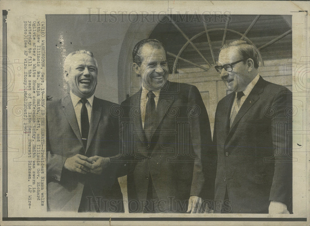 1969 Press Photo Sen. Ralph Smith - Historic Images