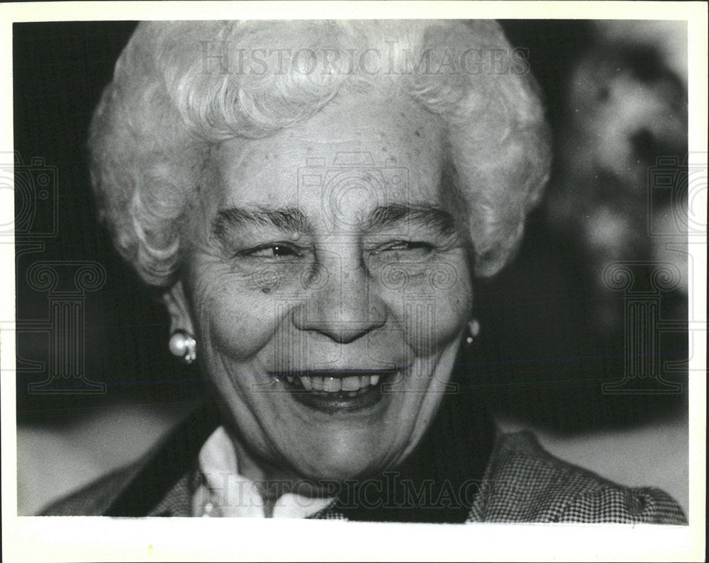 Press Photo Eddie Vrdolyak&#39;s Mother Matilda/Chicago Illinois - Historic Images