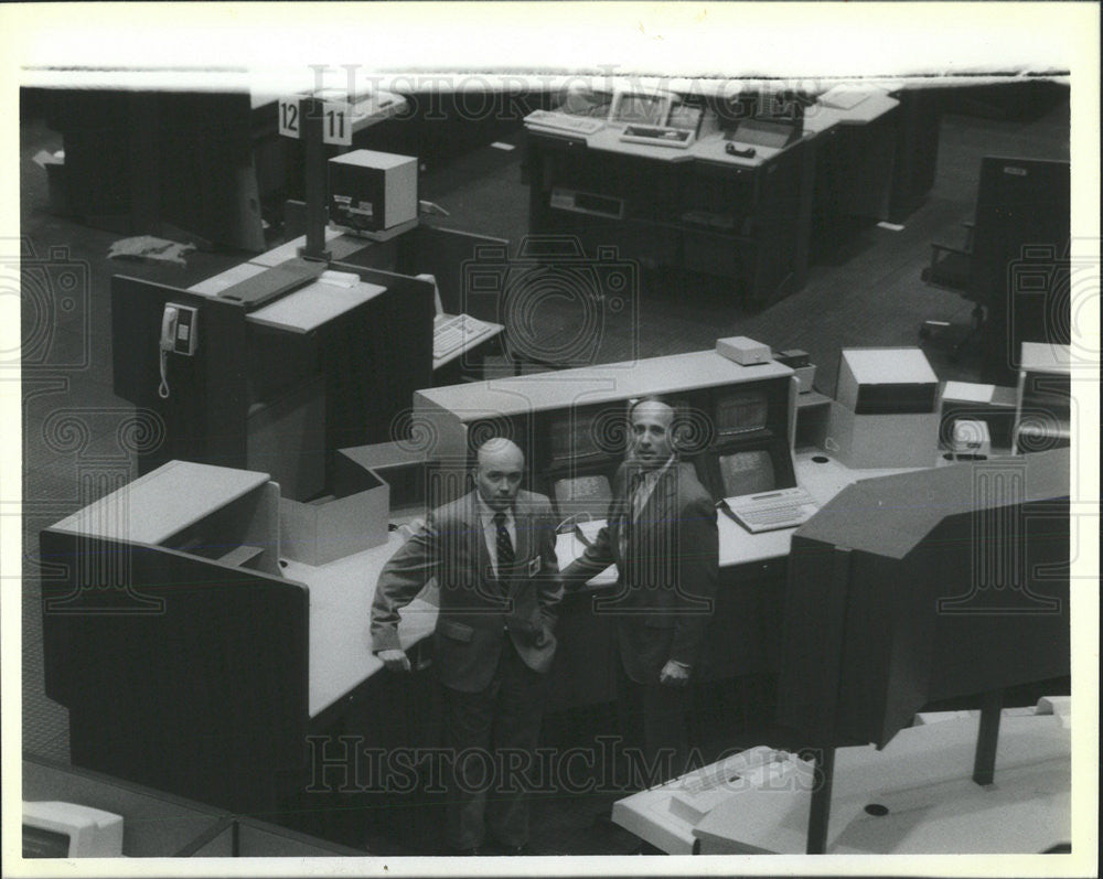 1985 Press Photo Midwest Stock Exchange Chairman and President - Historic Images