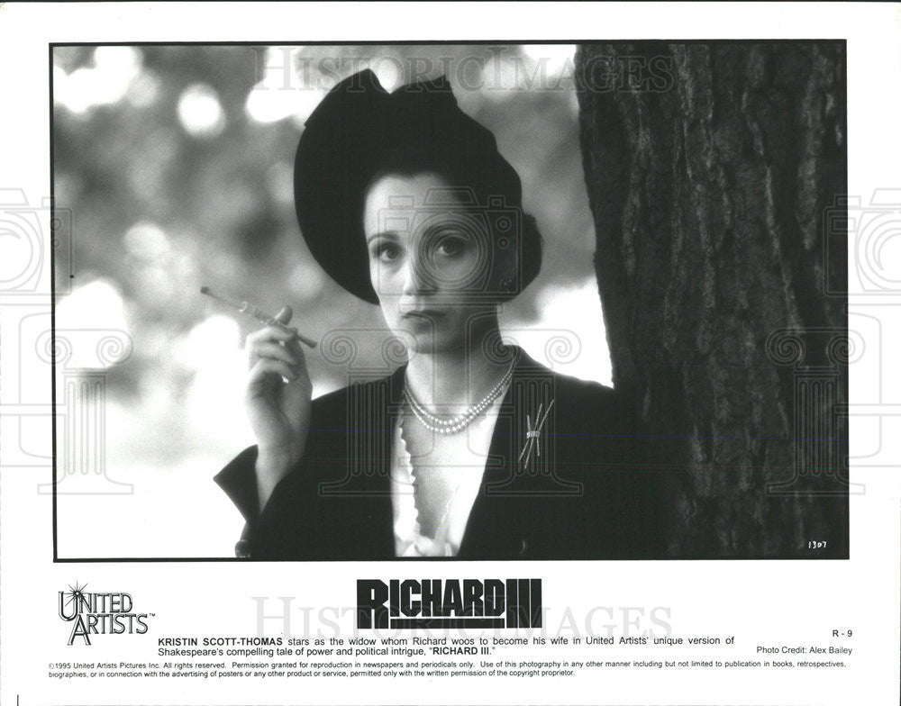 1995 Press Photo Kristin Scott-Thomas in &quot;Richard III&quot; - Historic Images