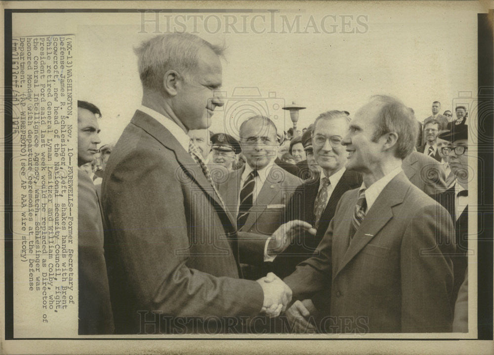 1975 Press Photo WhiteHouse Farewells - Historic Images