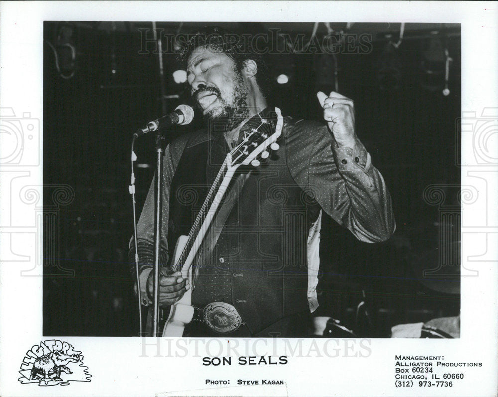 1991 Press Photo Son Seals &quot;Living in the Danger Zone&quot; - Historic Images